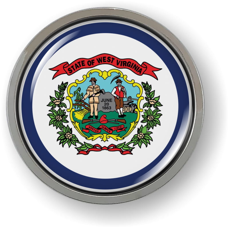 West Virginia - State Flag Emblem